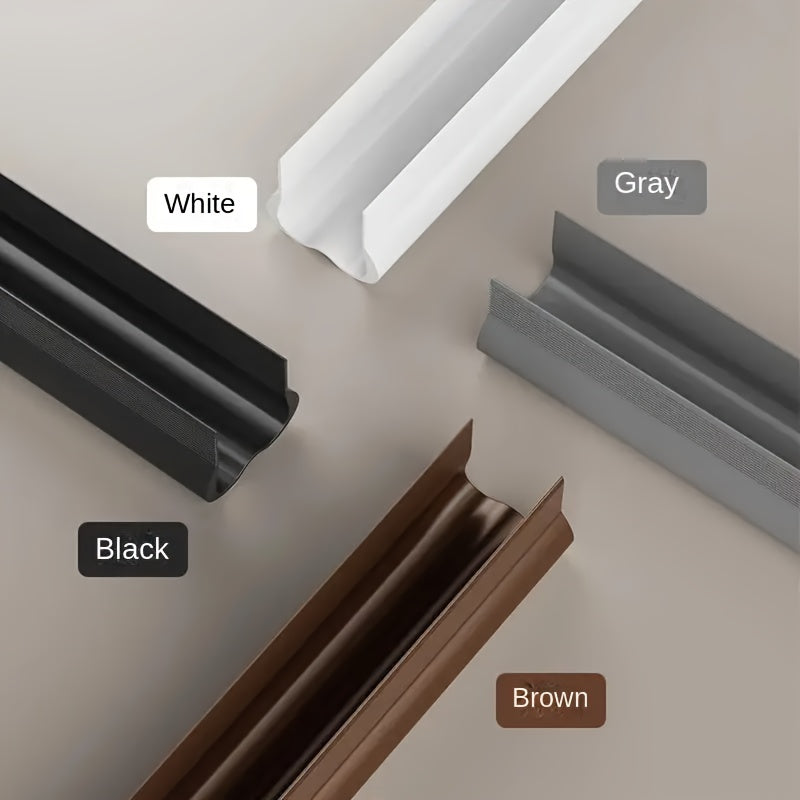 1pc adjustable soft rubber door draft stopper windproof