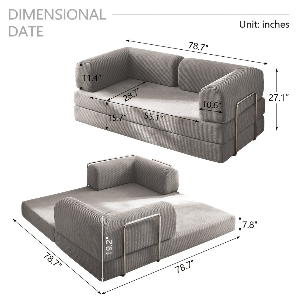 78 7 70 8 59 folding   bed convertible floor sofa