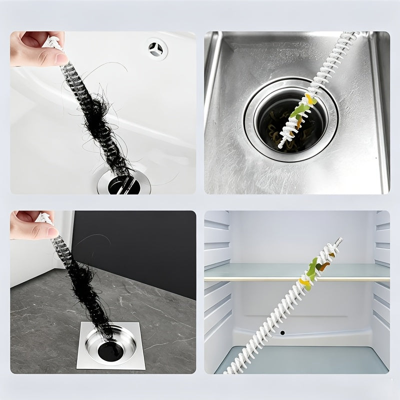 3pcs set   flexible drain pipe cleaning brushes