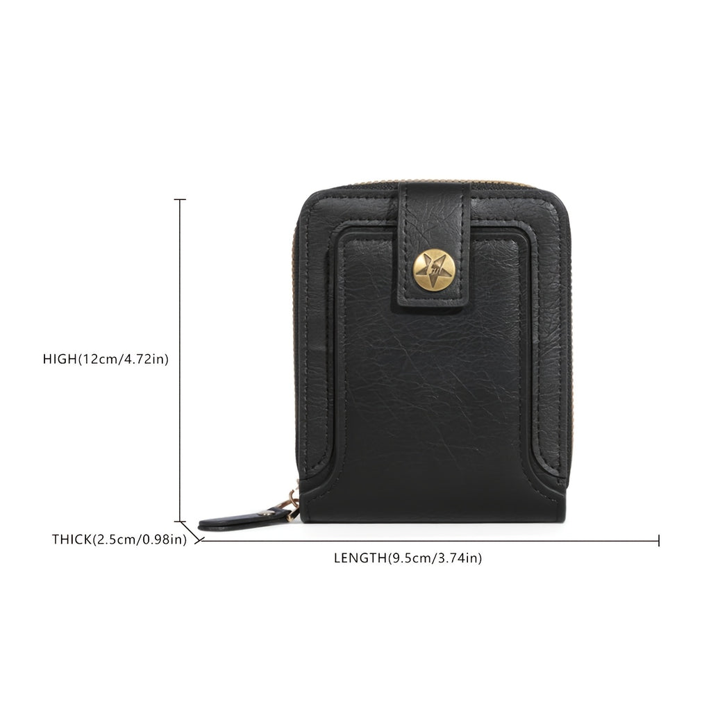 mens zipper wallet retro short length cross border hot item