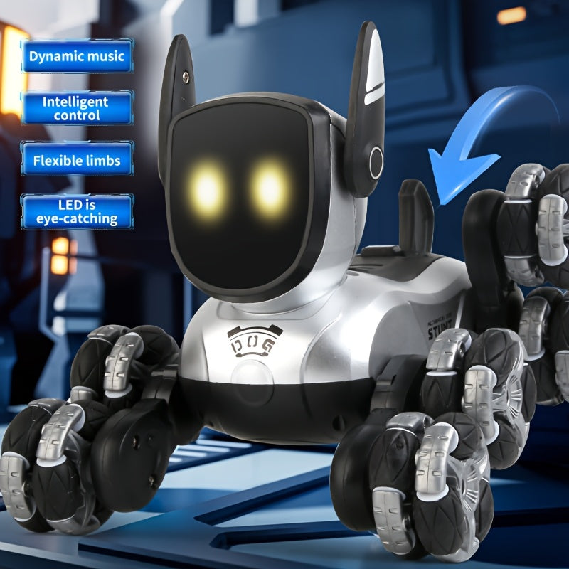 rechargeable electronic interactive intelligent robot dog