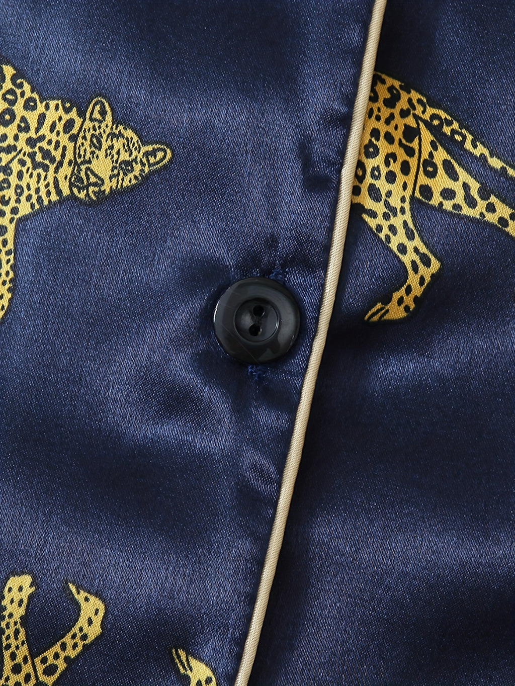 satin leopard print womens pajama set | temu Temu