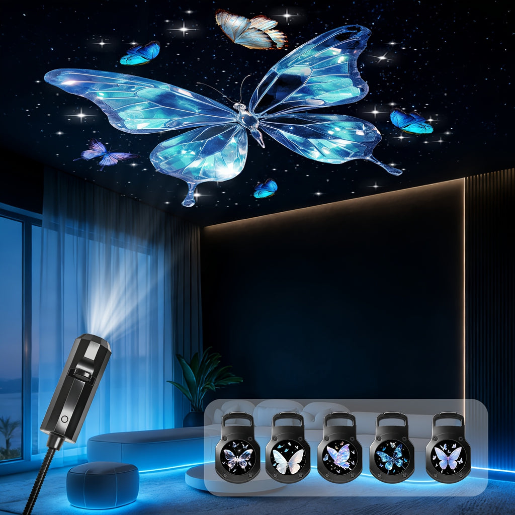 portable led projector light   5 replaceable