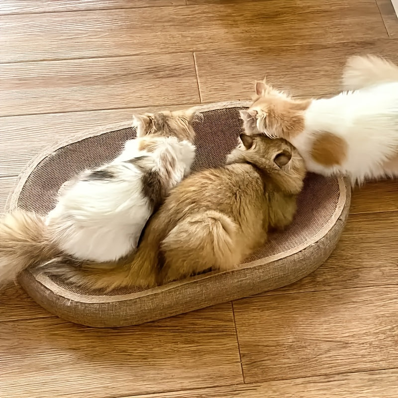 1pc large durable jute cat scratching post integrated toy