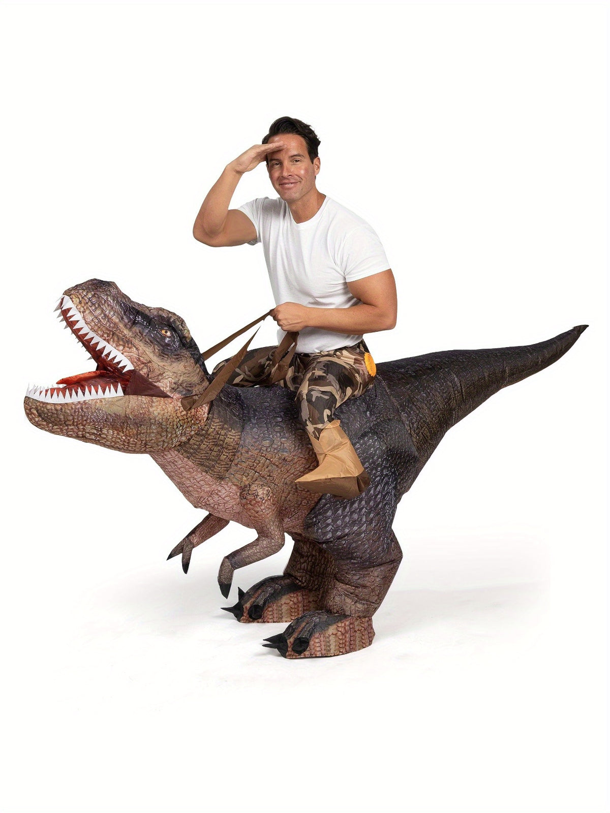 t rex inflatable dinosaur costume ride blow