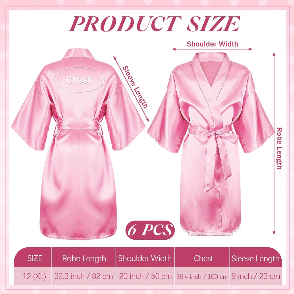 24pcs spa party supplies   6 spa party robes 6