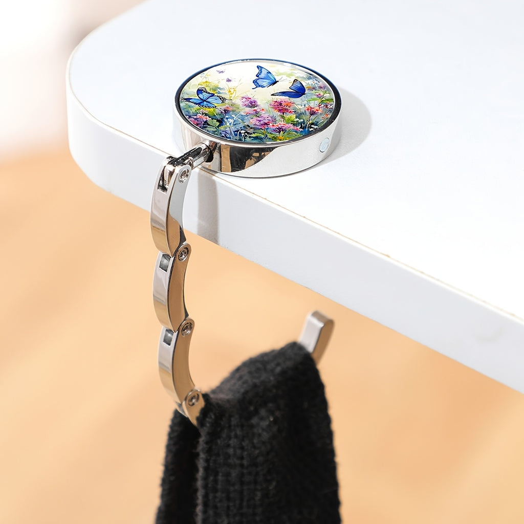 2d flat plane hanging hook table bag hook foldable handbag