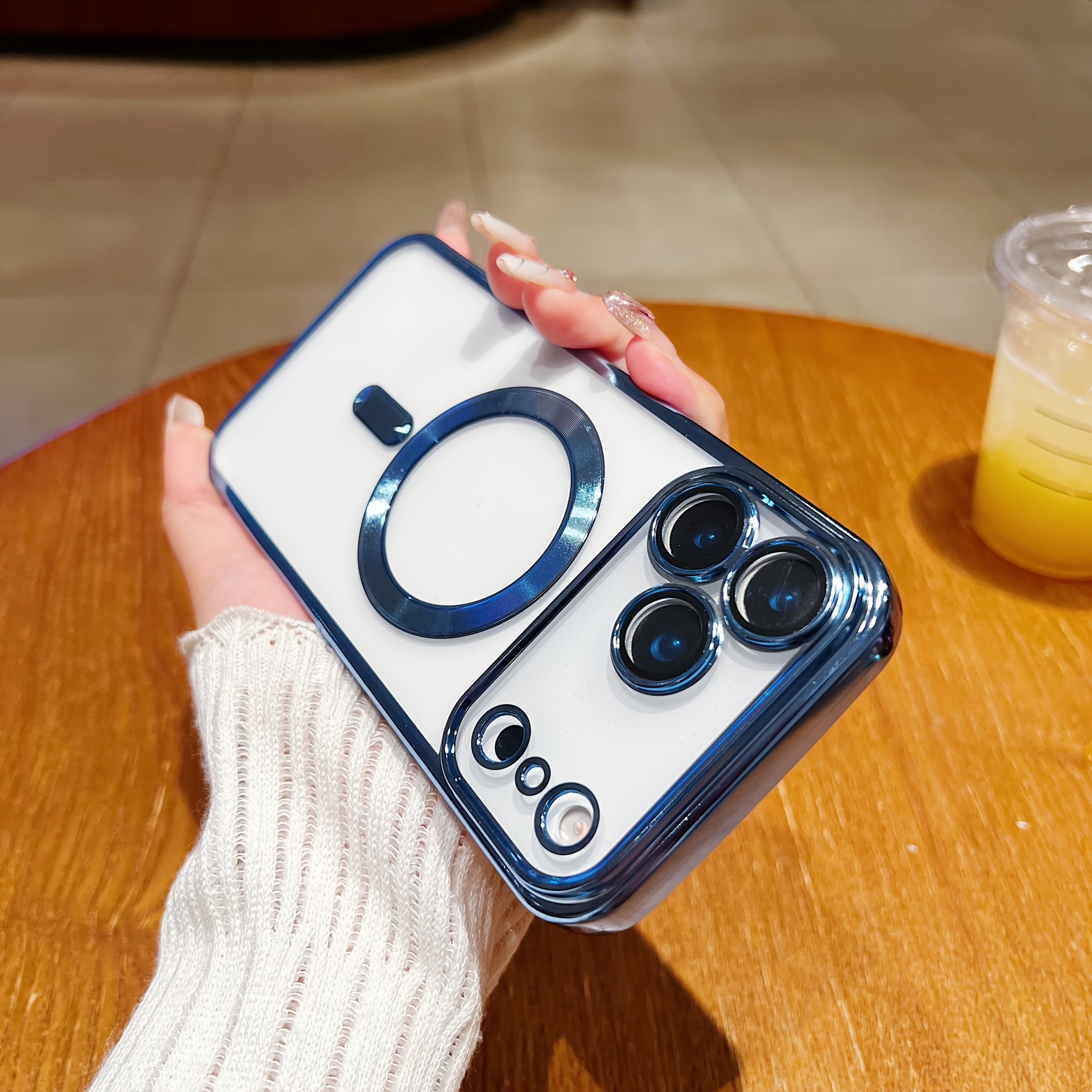 magnetic   thin phone case plating full camera protection