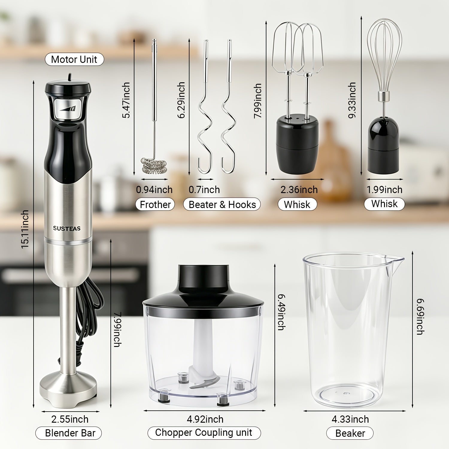 8 in 1 multi function handheld blender in   mixer
