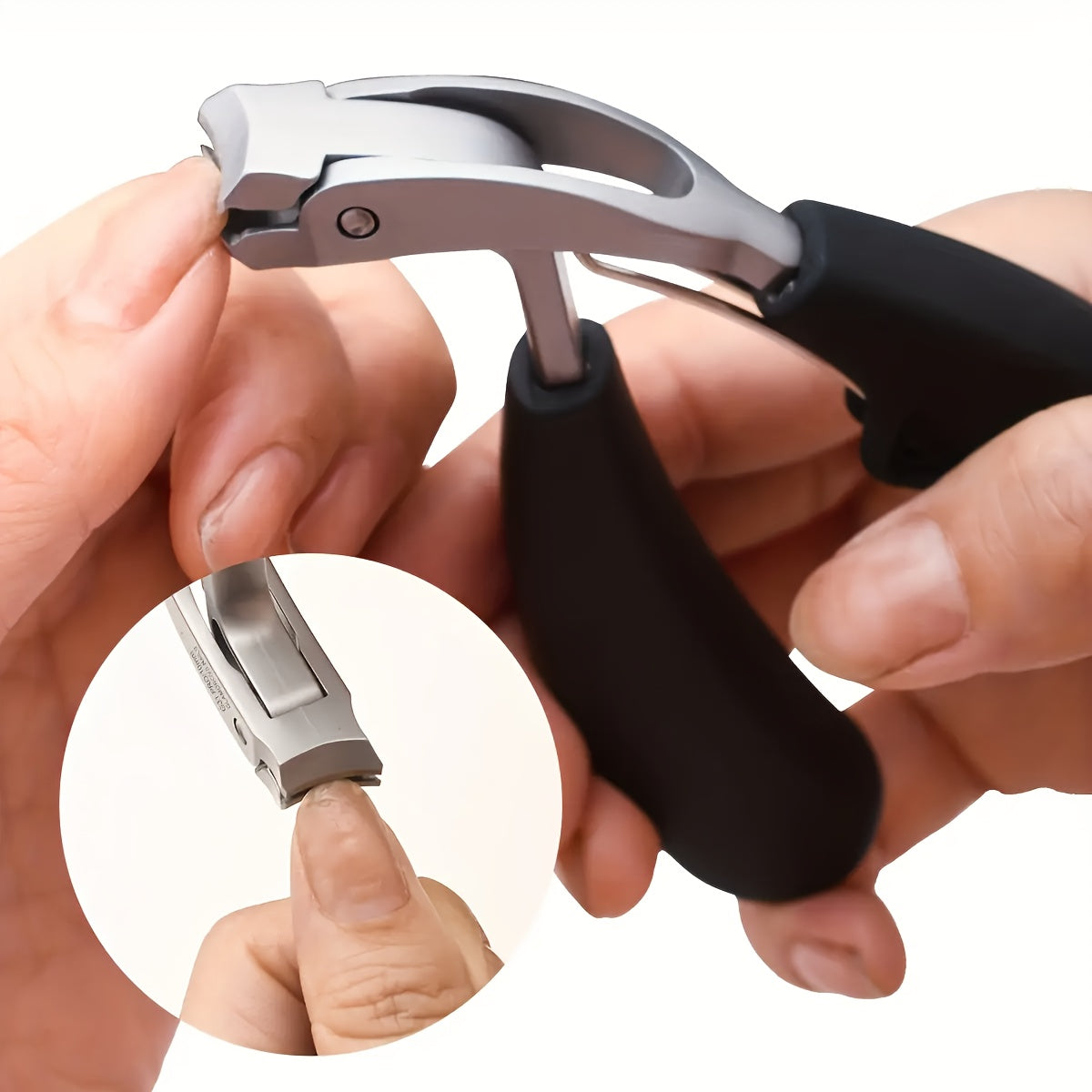 2pcs professional nail clippers stainless steel nail file