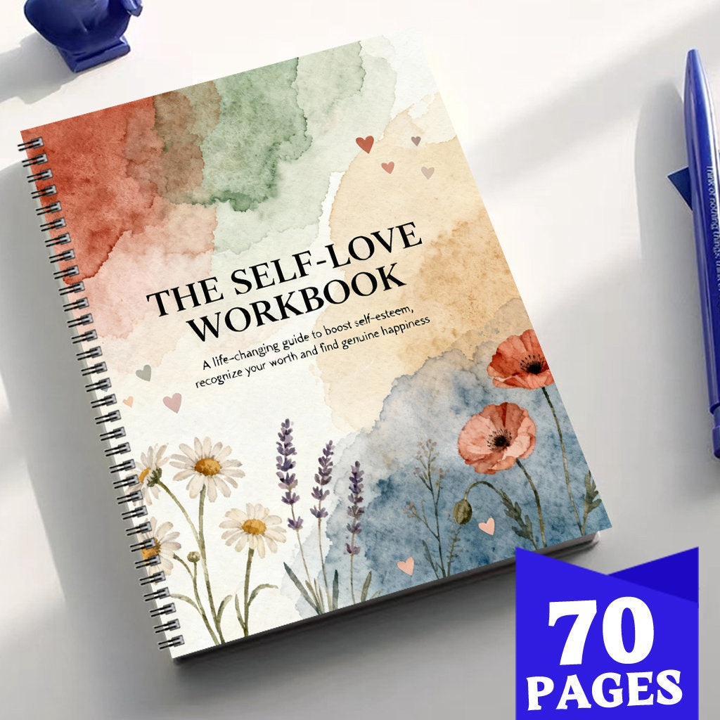 watercolor   heart cover self care workbook 70