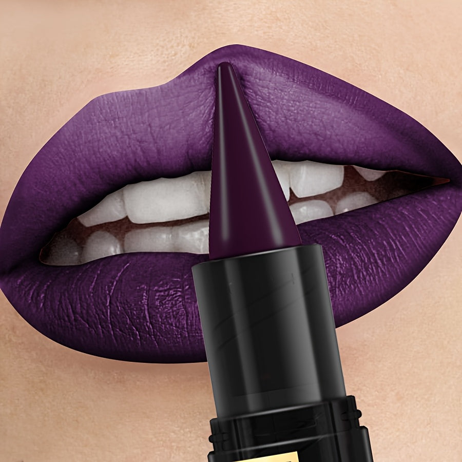 long lasting purple lipstick high pigmentation color