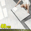 20 40 pack glossy marble floor stickers wall tiles self
