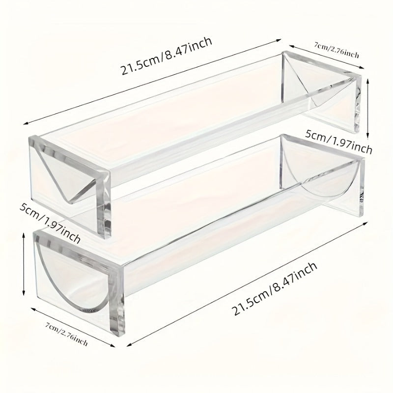 1 2pcs half tray set 2pcs ldq clear acrylic cracker tray