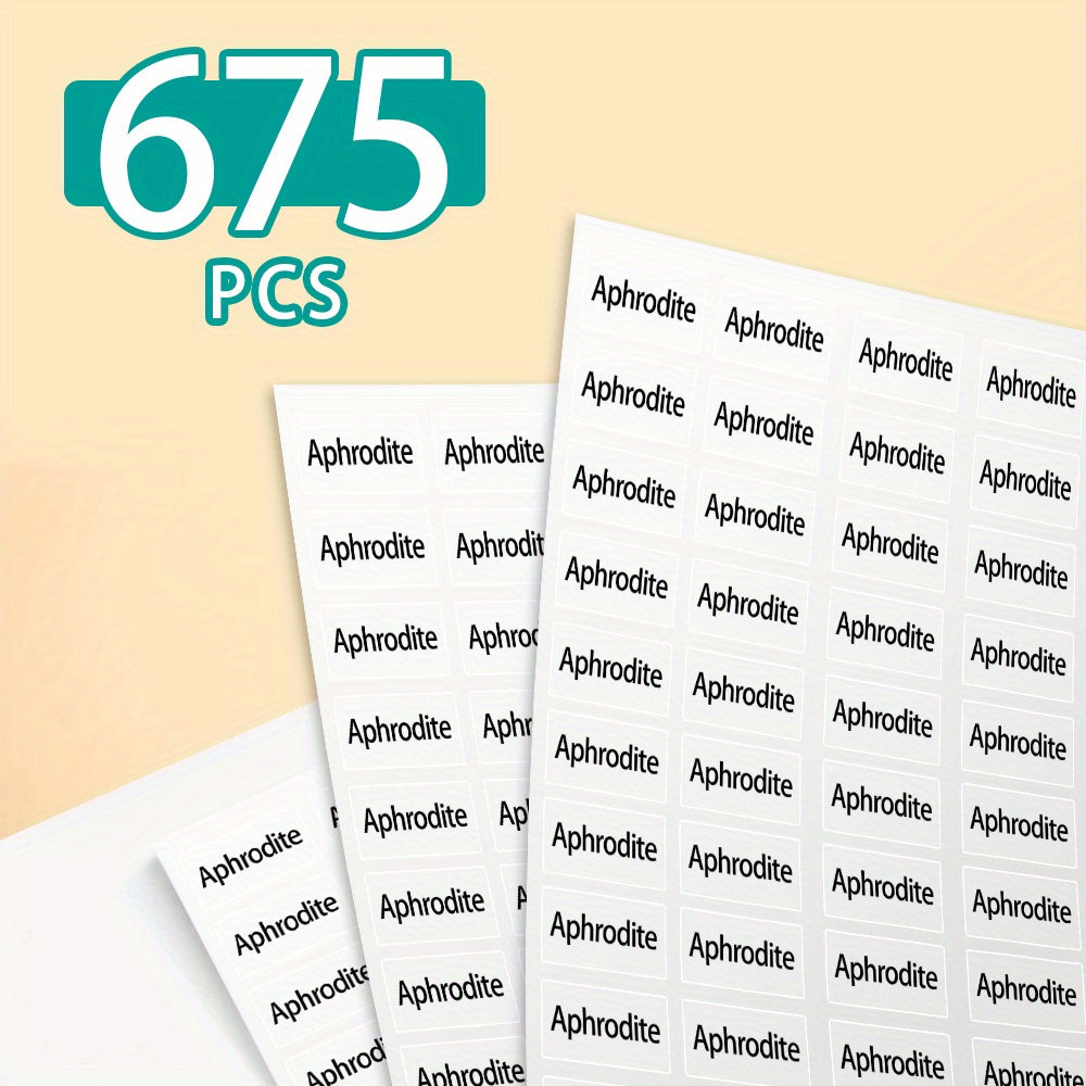 customized name sticker solid color label stationery books