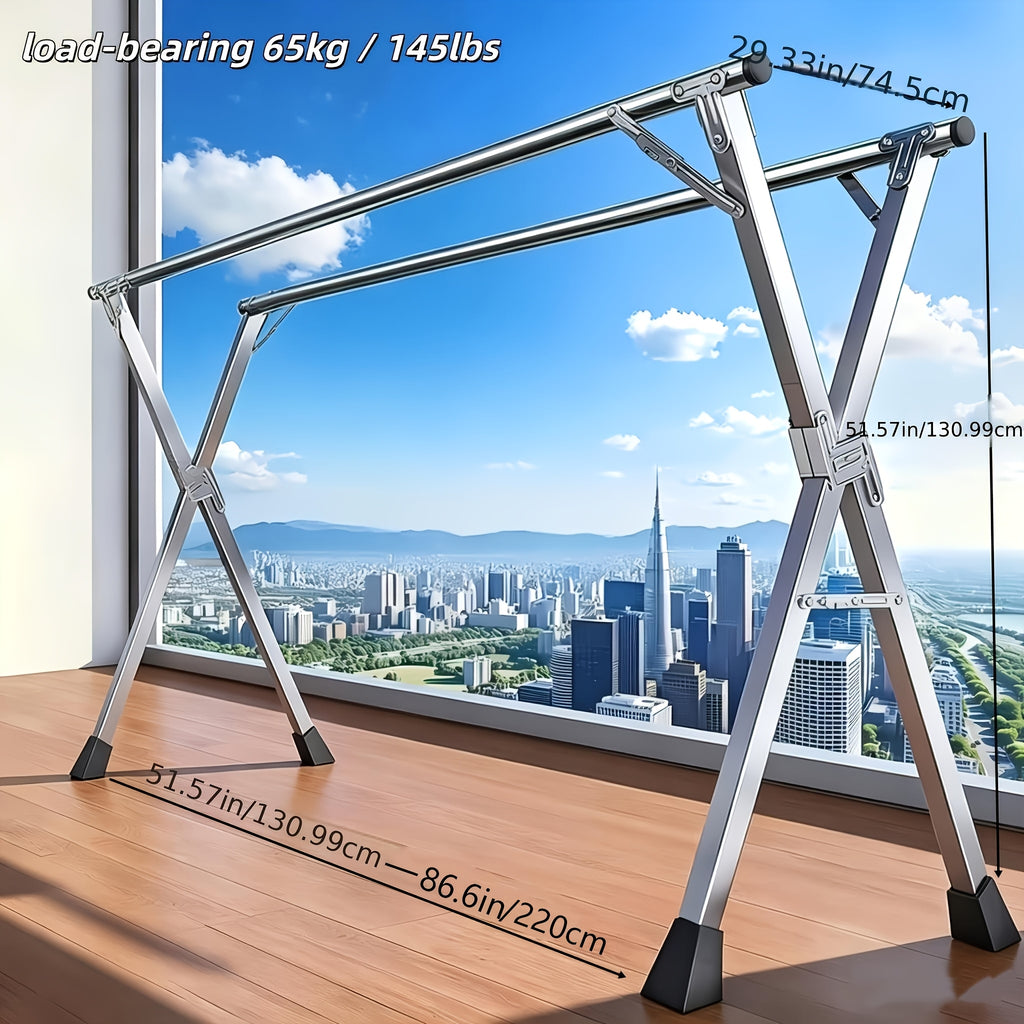 foldable clothes drying rack suitable indoor outdoor use