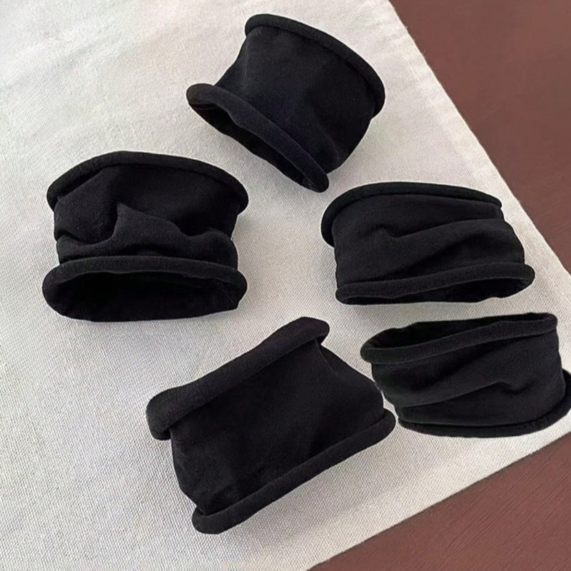 12pcs high elastic   seamless black basic hair tie