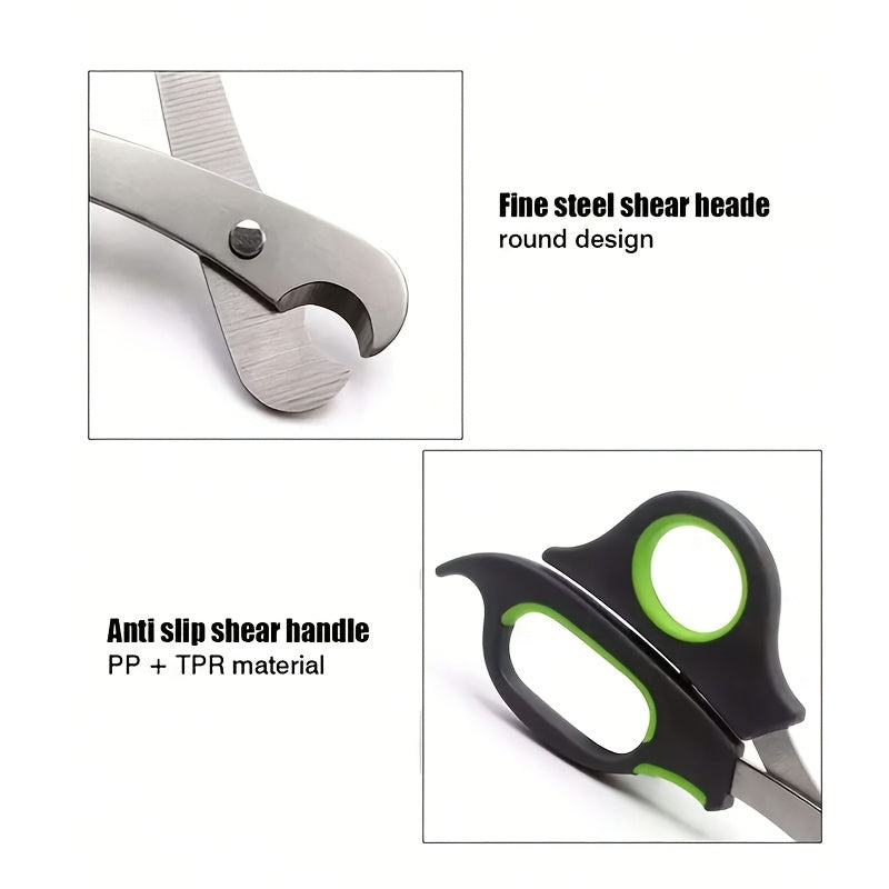 1 black green stainless steel pet nail clipper
