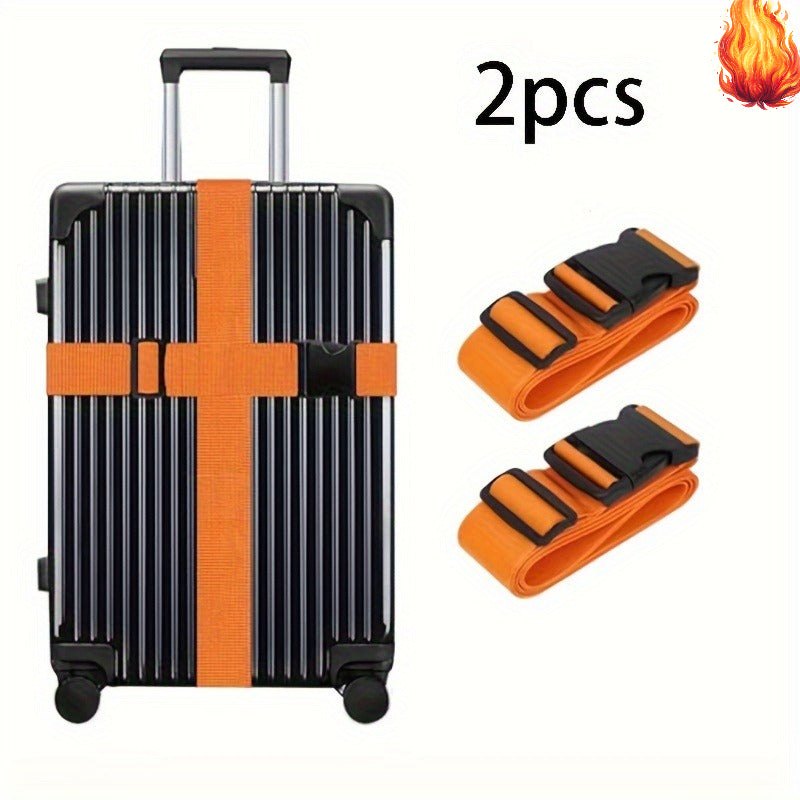 2pcs luggage straps quick release anti theft suitcase belts