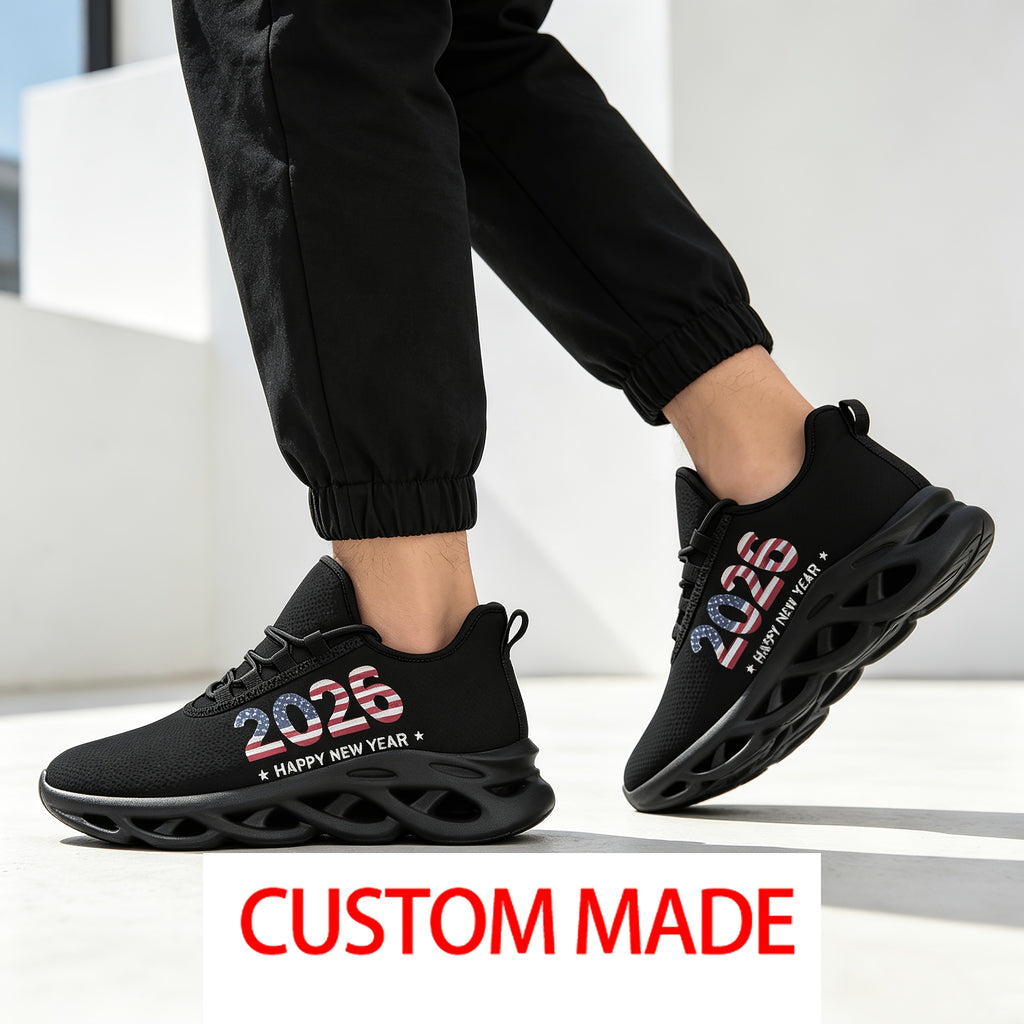 mens black plus size custom athletic casual shoes custom