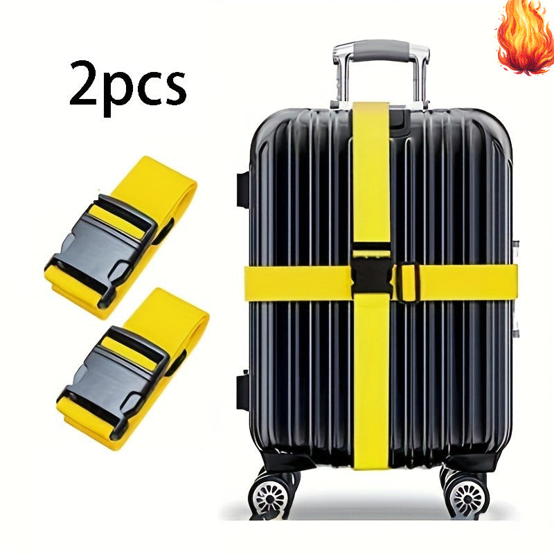 2pcs luggage straps quick release anti theft suitcase belts