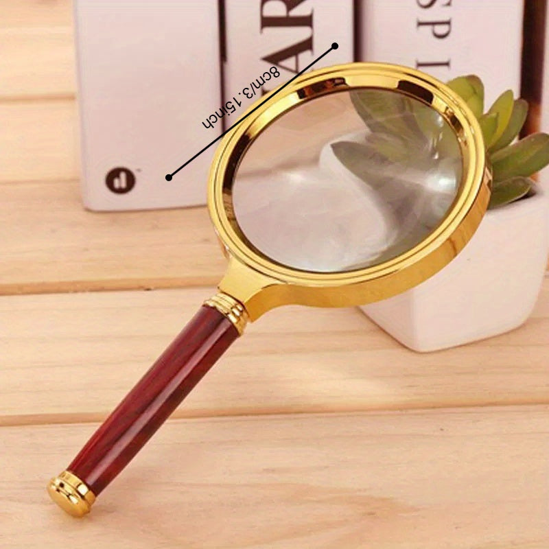 1pc metal magnifying glass 50  definition handheld