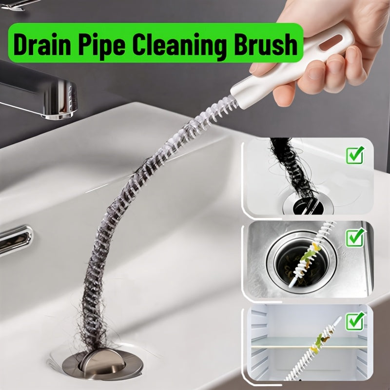 3pcs set   flexible drain pipe cleaning brushes