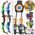 2 pack bow arrow toy kids boys girls light archery