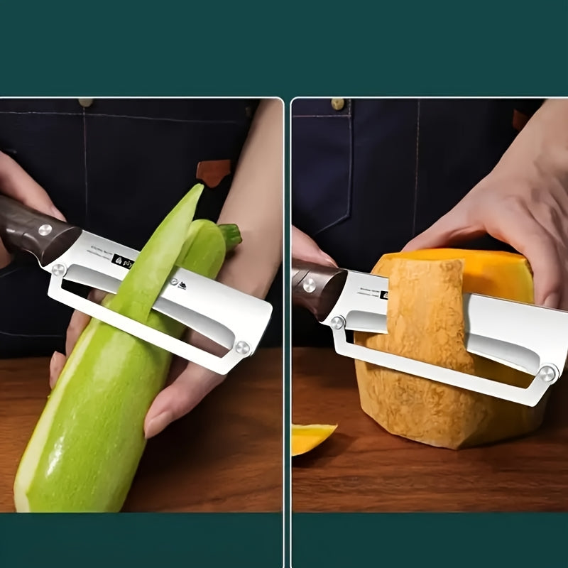 2pcs stainless steel wooden handle peeler commercial