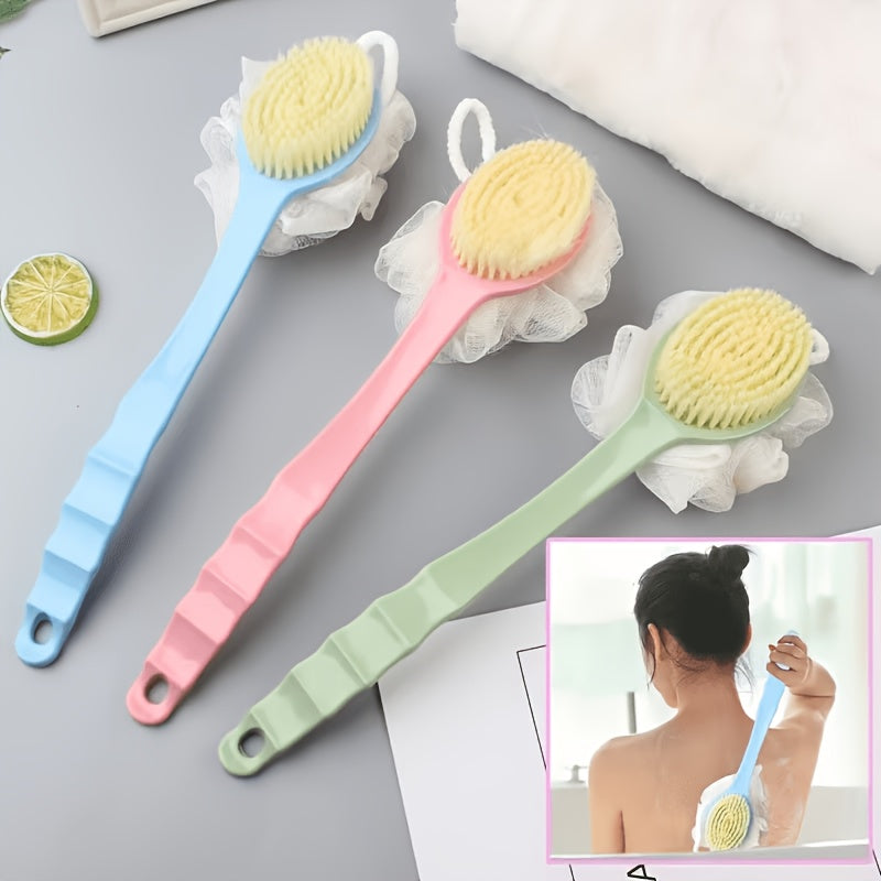 3pcs set household multi functional long handle bath brush