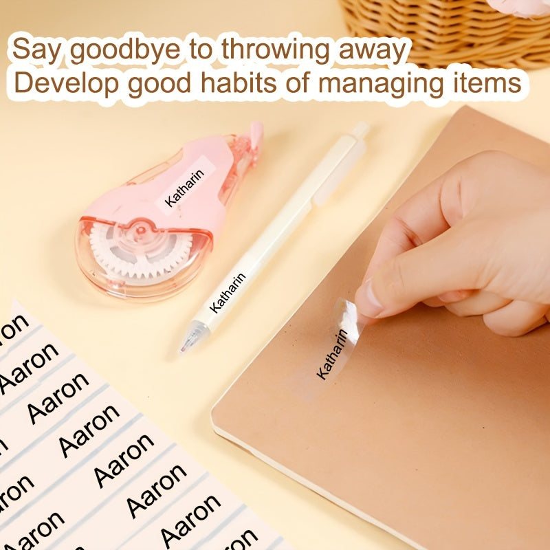 personalized custom transparent name tags waterproof
