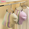 2pcs simple hat storage hooks metal material scarf
