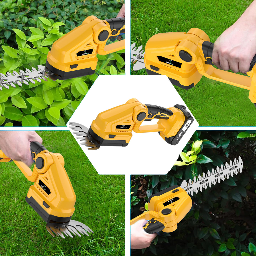 20v electric cordless hedge trimmer multifunctional