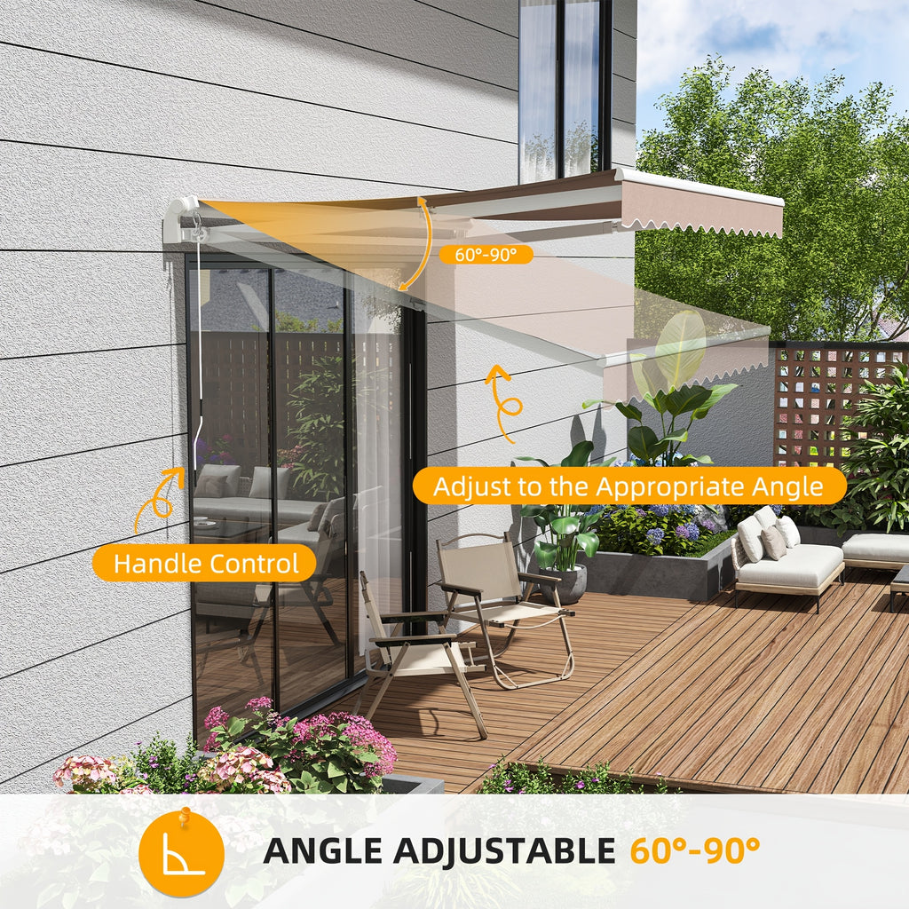 patio retractable awning sunshade shelter cover outdoor