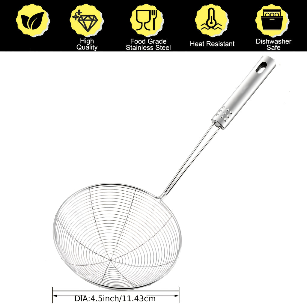 1 stainless steel   web design strainer spoon