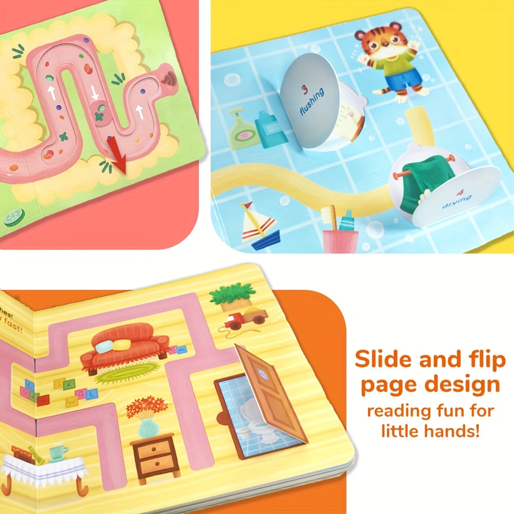 tigers potty adventure push pull books busy book preschool