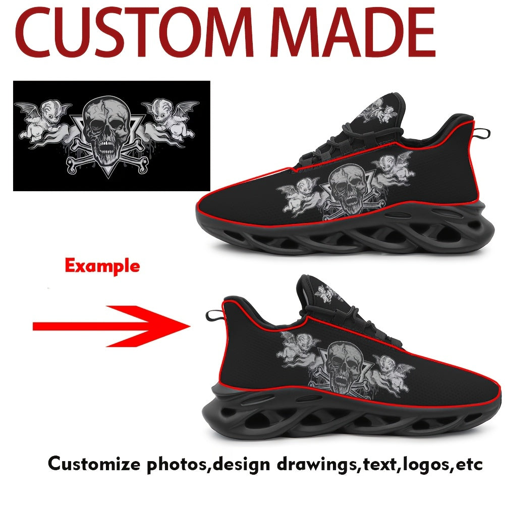 powjidy mens plus size custom sneakers name logo pet photo