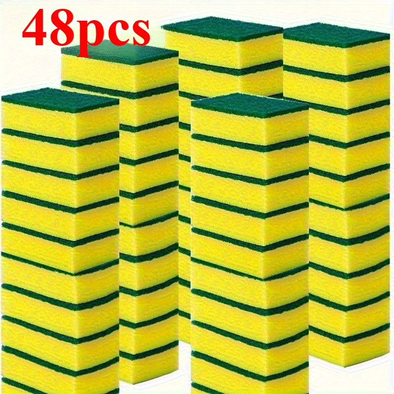 48pcs multi functional square kitchen sponges high