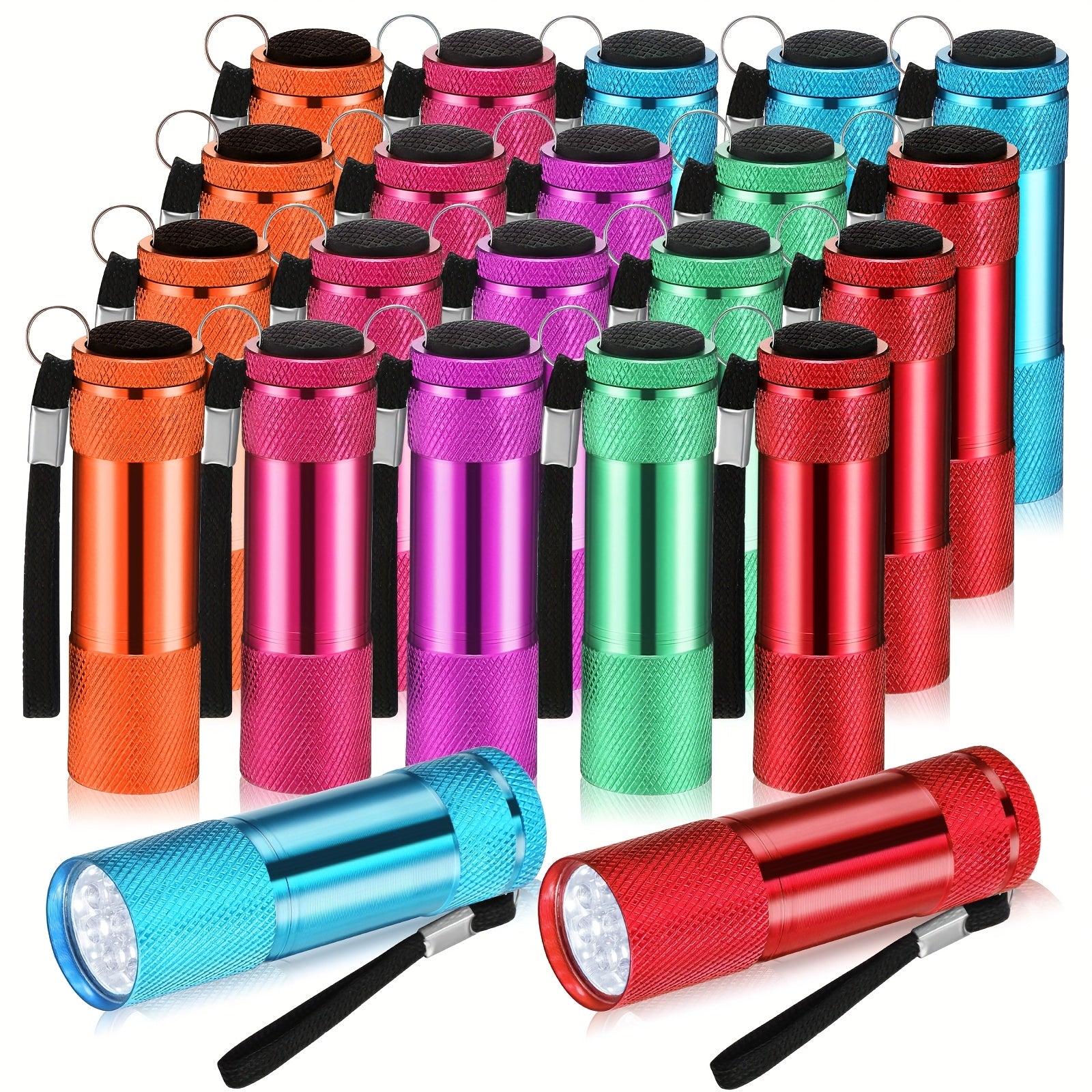 20pcs mini flashlights bulk bright aluminum handheld flash