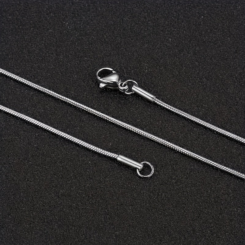 1pc 316l stainless steel thin   chain necklace 2mm