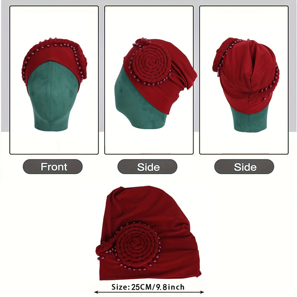 handmade plate flower   exaggerated womens elastic
