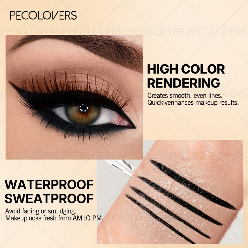 1pc waterproof sweatproof black eyeliner creamy texture long