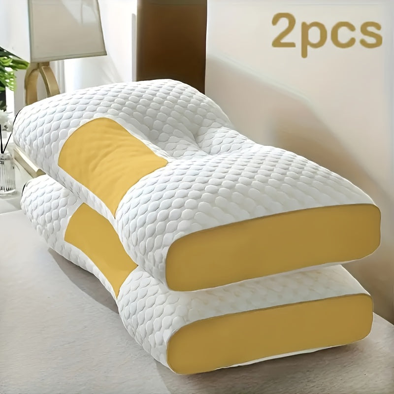 2pcs neck pillow designed soft an ergonomic contour pillow