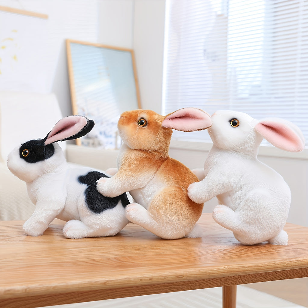 1pc cute simulation rabbit plush toy soft rabbit stuffed