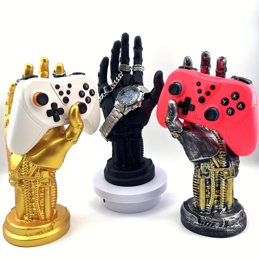 1pc unique   cyberpunk mechanical arm statue futuristic