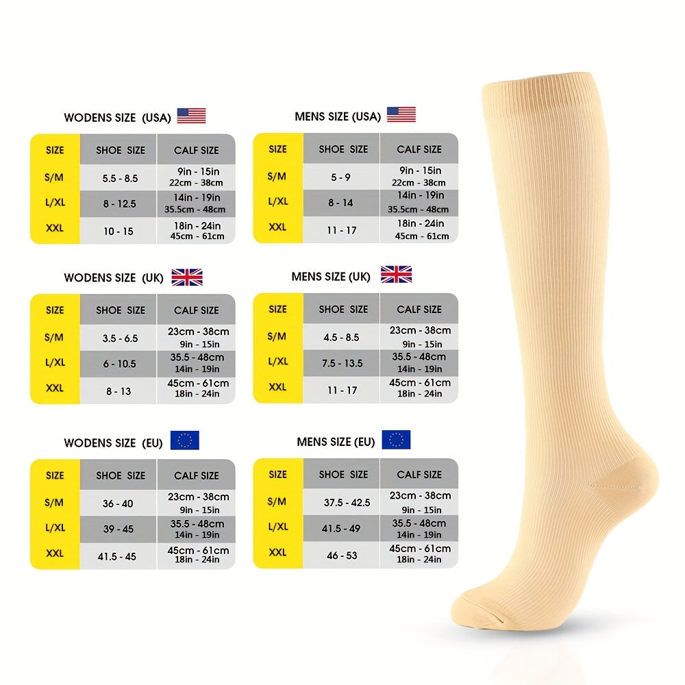 copper compression socks men women anti fatigue knee high