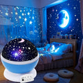 3d rotating star moon projector night light usb powered