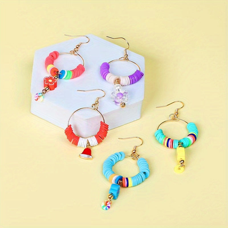 2d flat 7200pcs clay beads bracelet beading kit friendship