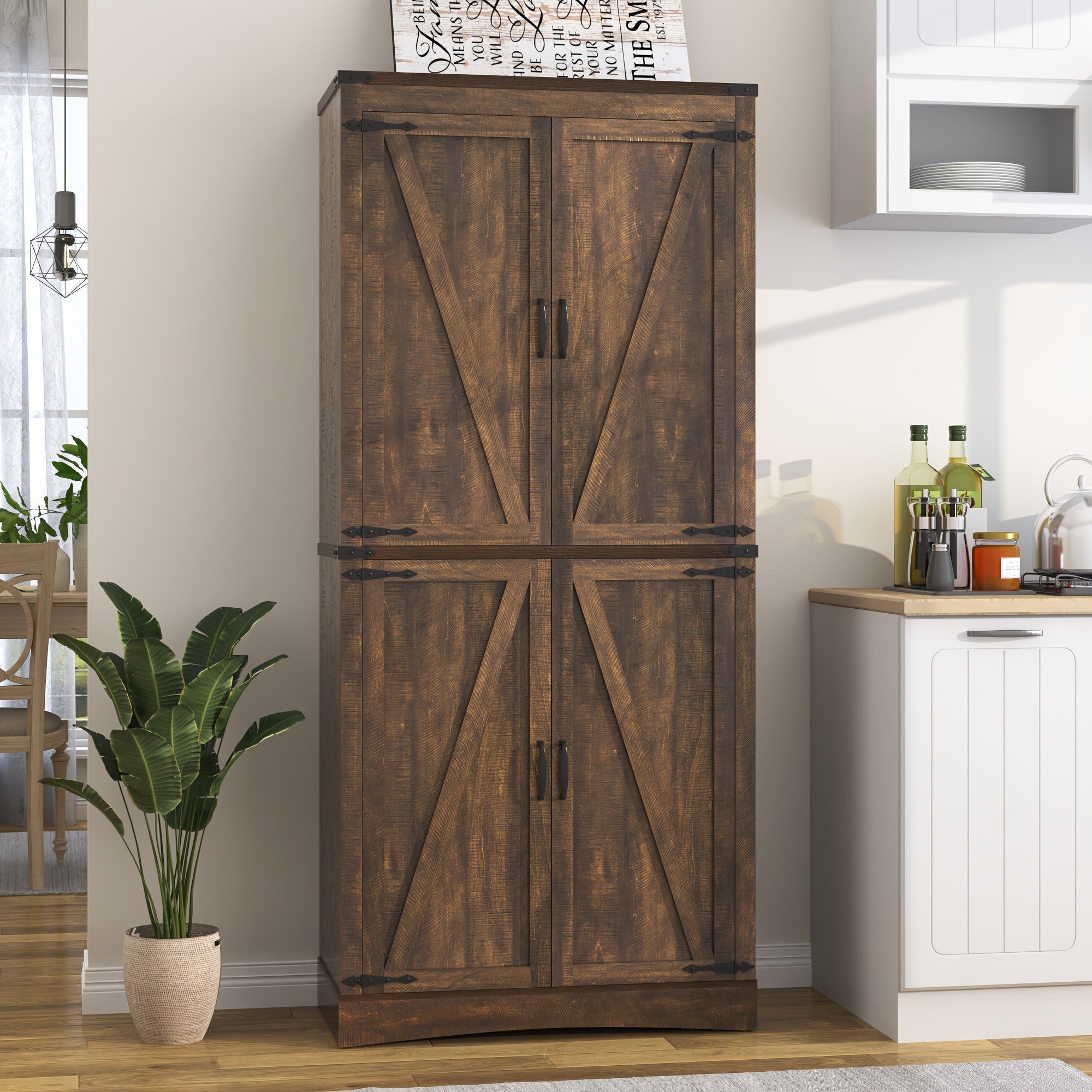 71in pantry cabinet   room farmhouse tall