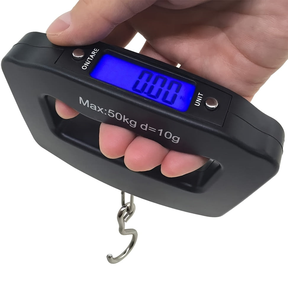 1pc 110 lbs 50 kg digital hand luggage hanging scale